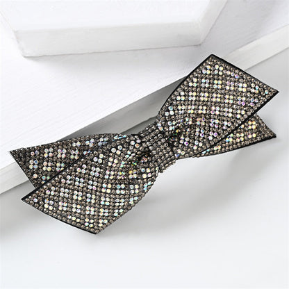 sengpan Barrette for Women Girl Rhinestone Crystal Big Bow Knot Hair Clip Hairpin Geometric Accessories Wholesale