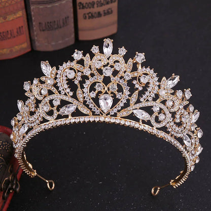 sengpan uxury Sparkling Crystal Bridal Hair Accessories Tiaras Big Diadem Crowns Girls Wedding Party Fashion Design Woman Ornaments