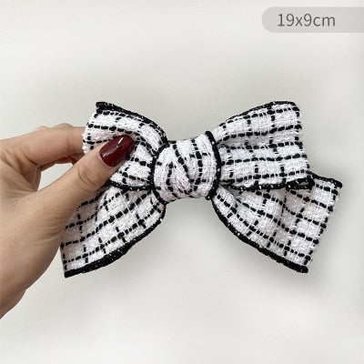 sengpan Camellia Barrette for Women Girl Flower Hair Clip Black White Hairpin Autumn Winter Hair Accessories Wholesale Drop Shipping