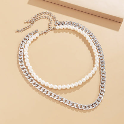 sengpan bridal jewelry set for wedding   Trend Elegant Jewelry Wedding Big Pearl Necklace For Women Fashion White Imitation Pearl Choker Necklace