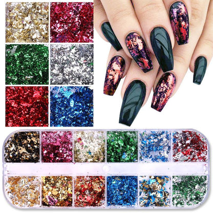 sengpan gifts for girls New 100x4cm Xmas Pattern for Nail Sticker 3D Snowflake Star Laser Glitter Christmas Nail Art Transfer Foils Stickers