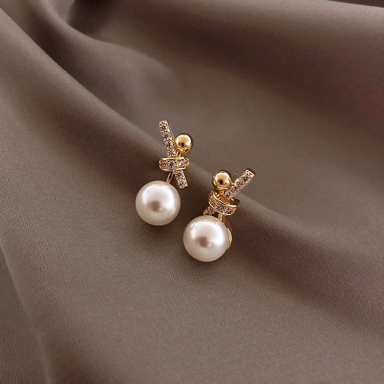 sengpan Christmas gifts ideas New Korean Simulated Pearl Long Tassel Drop Earrings Sweety Jewelry For Women Pendientes Gift Wedding Earrings