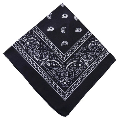 sengpan  Fashion Women Bandana Scarf Girls Kids Punk Square Bandanas Headwear Bohemian Head Scarf Headbands Hair Accessories