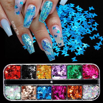 sengpan gifts for girls New 100x4cm Xmas Pattern for Nail Sticker 3D Snowflake Star Laser Glitter Christmas Nail Art Transfer Foils Stickers