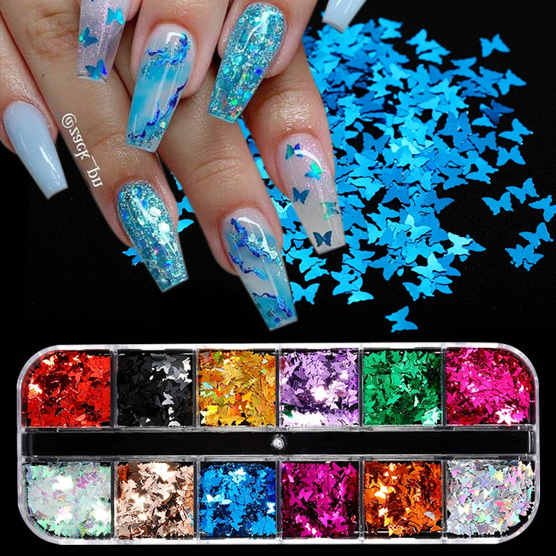 sengpan gifts for girls New 100x4cm Xmas Pattern for Nail Sticker 3D Snowflake Star Laser Glitter Christmas Nail Art Transfer Foils Stickers