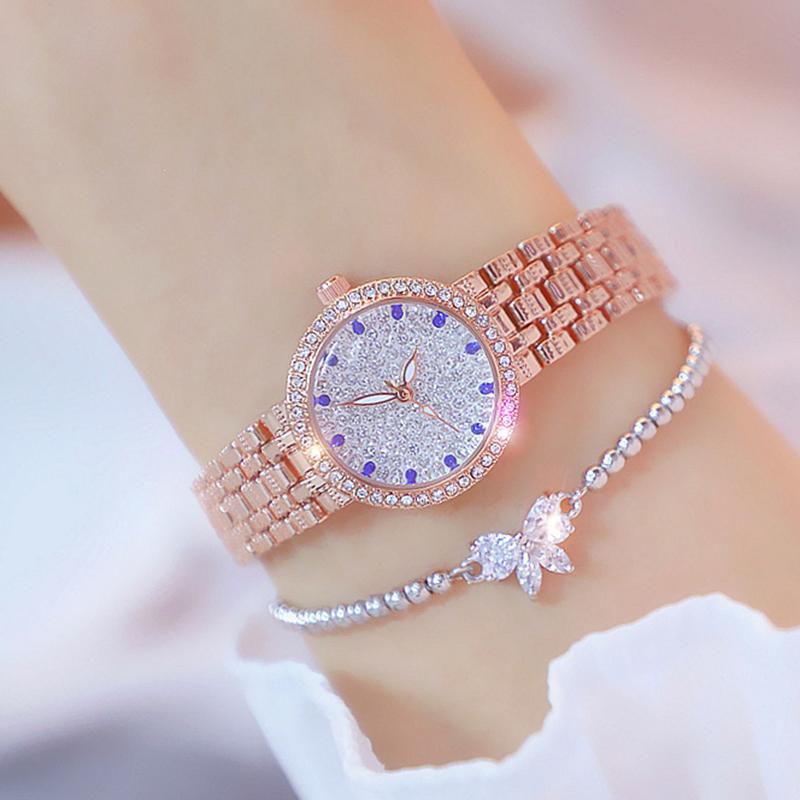 sengpan watches on sale clearance Bee Sister Diamond Quartz Luxury Brand Bracelet Watches Woman Rose Gold Ladies Steel Waterproof Wrist watch Crystal unique