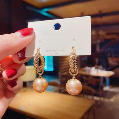 sengpan A Two Wear Pearl Earrings In South Korea Fashion All-match Temperament High Sense Earrings Women In New Tide Earrings Women