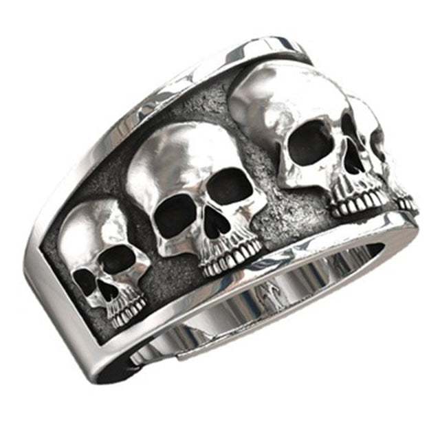 sengpan gifts for men Retro Men Multiple Skull Skull Rings Hip Hop Rock Punk Ghost Head Lady Locomotive Party Finger Jewelry Accessories