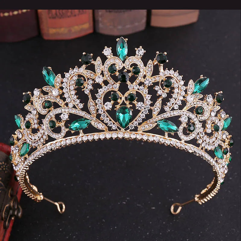 sengpan uxury Sparkling Crystal Bridal Hair Accessories Tiaras Big Diadem Crowns Girls Wedding Party Fashion Design Woman Ornaments