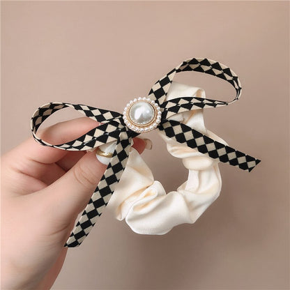 sengpan Camellia Scrunchies for Women Girl Flower Floral Hair Tie Elastic Bands Korean Accessories Handmade Wholesale