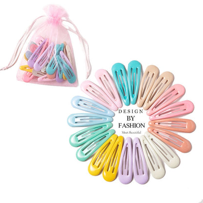 sengpan 10/20/30/40 New Women Girls Cute Colorful Waterdrop Shape Hairpins Sweet Hair Clips Barrettes Slid Clip Fashion Hair Accessories