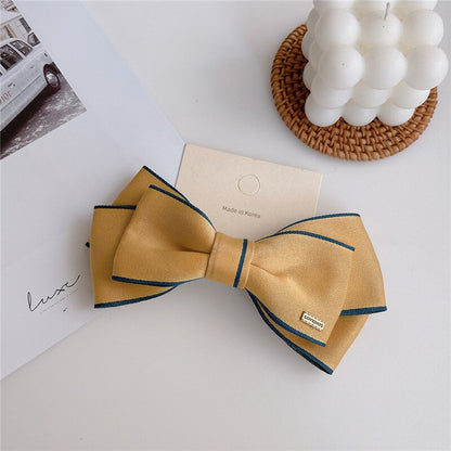 sengpan Barrette for Women Girl Hair Accessories Fashion Fabric Bow Knot Hair Clip Hairpin Tie Elastic Band Wholesale