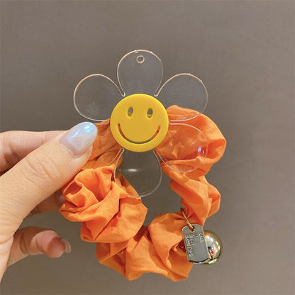 sengpan Women Hair Ties Cartoon Flower Elastic Hair Band Colorful Rubber Bands Girl Korean Hair Accessories  Scrunchies Wholesale