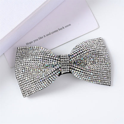 sengpan Barrette for Women Girl Rhinestone Crystal Big Bow Knot Hair Clip Hairpin Geometric Accessories Wholesale