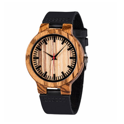 sengpan watches on sale clearance Customize Wooden Watch Ladies Clearance Sale Promotion Quartz Wristwatches Male Women Leather Strap