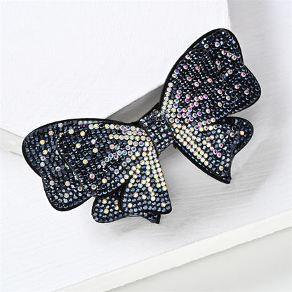 sengpan Barrette for Women Girl Rhinestone Crystal Big Bow Knot Hair Clip Hairpin Geometric Accessories Wholesale