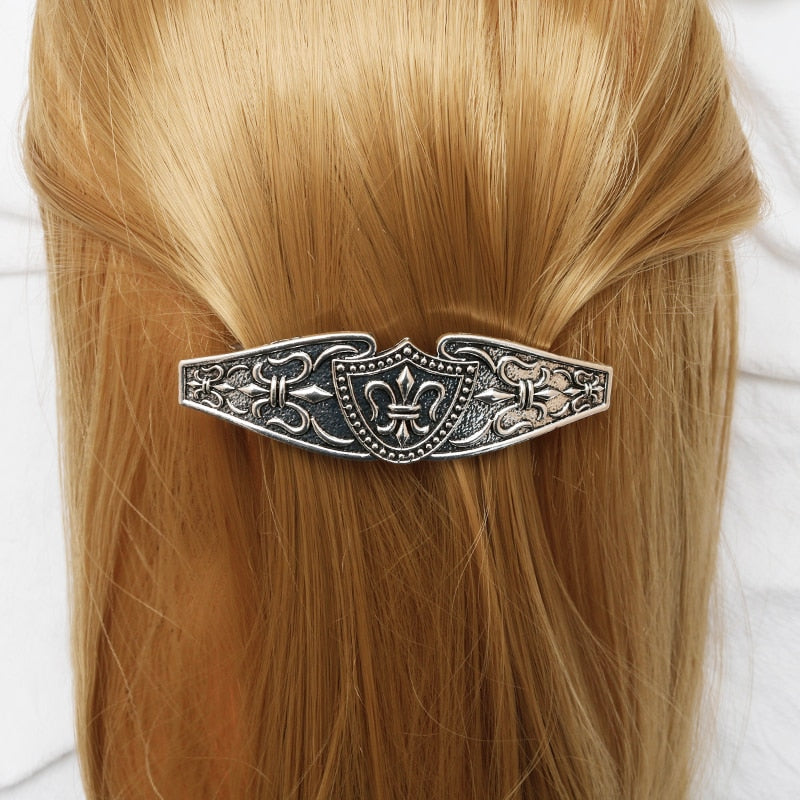 sengpan Vintage Alloy Hair Clip Viking Compass Hairpins Amulet Celtics Knot Nordic Runes Tree of Life Barrette Hair Clip Accessories