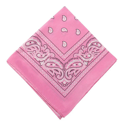 sengpan  Fashion Women Bandana Scarf Girls Kids Punk Square Bandanas Headwear Bohemian Head Scarf Headbands Hair Accessories