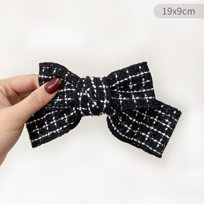 sengpan Camellia Barrette for Women Girl Flower Hair Clip Black White Hairpin Autumn Winter Hair Accessories Wholesale Drop Shipping