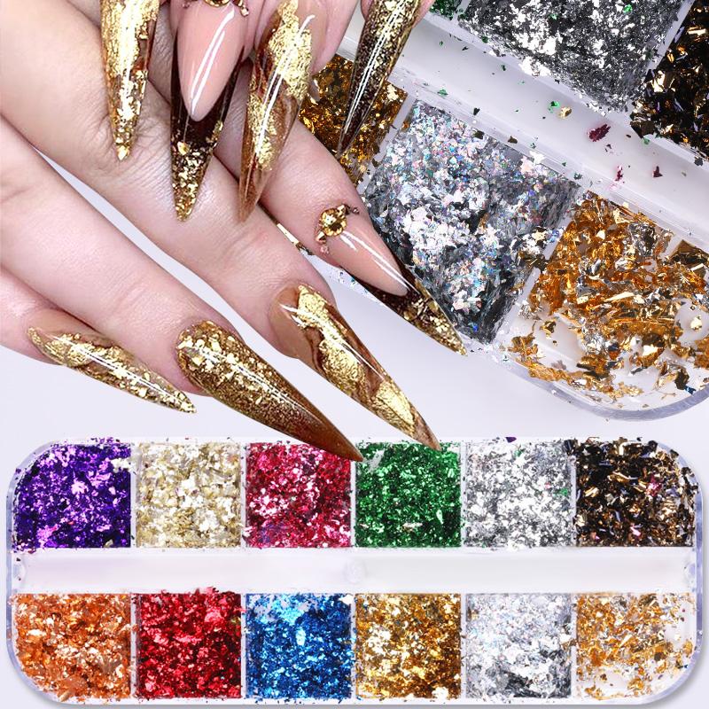 sengpan gifts for girls New 100x4cm Xmas Pattern for Nail Sticker 3D Snowflake Star Laser Glitter Christmas Nail Art Transfer Foils Stickers