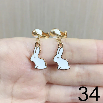 sengpan Child Blue Starfish Ear Clip Earrings Kids Cartoon Fashion No Piercing Ear Rings For Kids Gift Jewelry Korean Ear Clip Girls