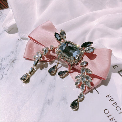 sengpan Barrette For Women Girl Rhinestone Crystal Pearl Big Hair Clip Hairpin Bow Knot Geometric Flower Head Accessories Wholesale