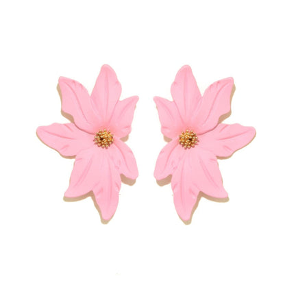 sengpan Boho Jewelry Flower Earrings Fashion Jewelry Wedding Party Korean Stud Earrings for Women Christmas Gift Pendientes Mujer