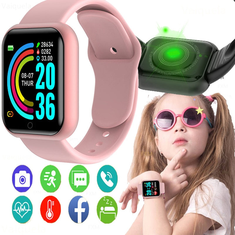 sengpan watches on sale clearance Connected Watch Child Color Screen Smart Sport Bracelet Activity Running Tracker Heart Rate Digital Electronic Watch Y68