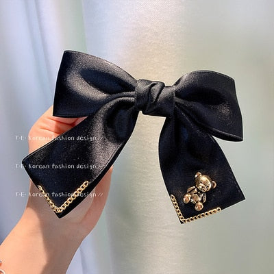 sengpan Barrette For Women Girl Rhinestone Crystal Pearl Big Hair Clip Hairpin Bow Knot Geometric Flower Head Accessories Wholesale