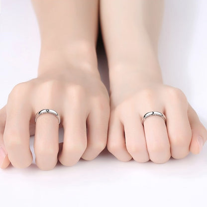 sengpan CHEISTMAS gifts for her 2 Pcs Sun Moon Lover Couple Rings Simple Opening Ring For Couple Men Women Wedding Engagement Promise Valentine's Day Jewelry