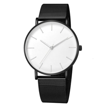 sengpan Christmas wishlist Minimalist men's quartz watch, ultra-thin timer, simple, business, stainless steel mesh belt