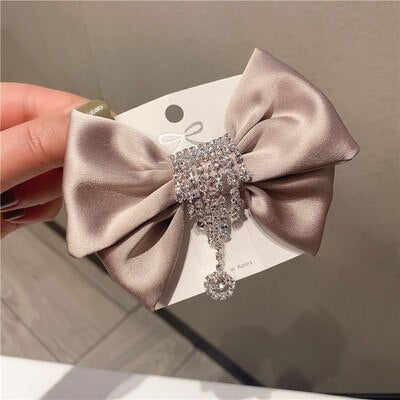 sengpan Barrette For Women Girl Rhinestone Crystal Pearl Big Hair Clip Hairpin Bow Knot Geometric Flower Head Accessories Wholesale