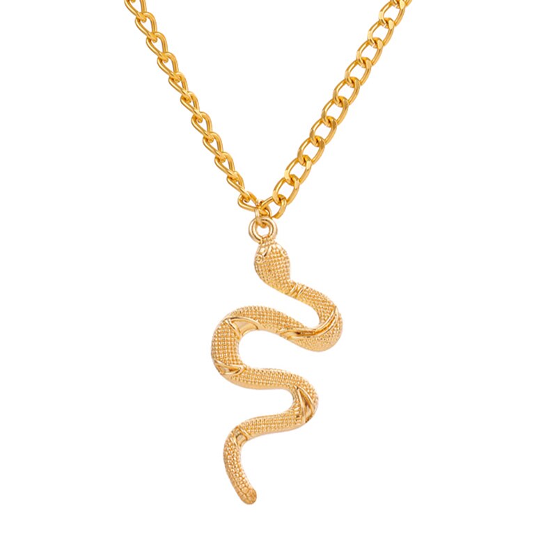 sengpan jewelry gifts for women hot sale new Vintage Metal Chain Snake Pendant Necklace Punk Animal Snake Twist Chain Collar Pendant Necklace Women's Fashion Jewelry