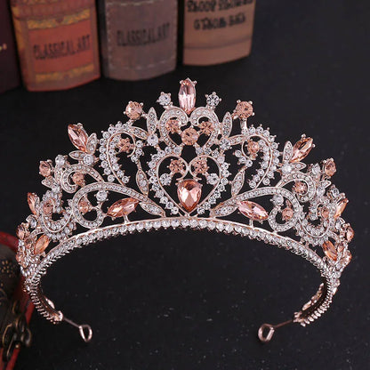 sengpan uxury Sparkling Crystal Bridal Hair Accessories Tiaras Big Diadem Crowns Girls Wedding Party Fashion Design Woman Ornaments