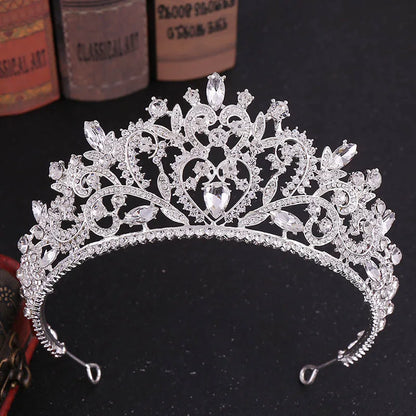 sengpan uxury Sparkling Crystal Bridal Hair Accessories Tiaras Big Diadem Crowns Girls Wedding Party Fashion Design Woman Ornaments