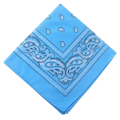 sengpan  Fashion Women Bandana Scarf Girls Kids Punk Square Bandanas Headwear Bohemian Head Scarf Headbands Hair Accessories