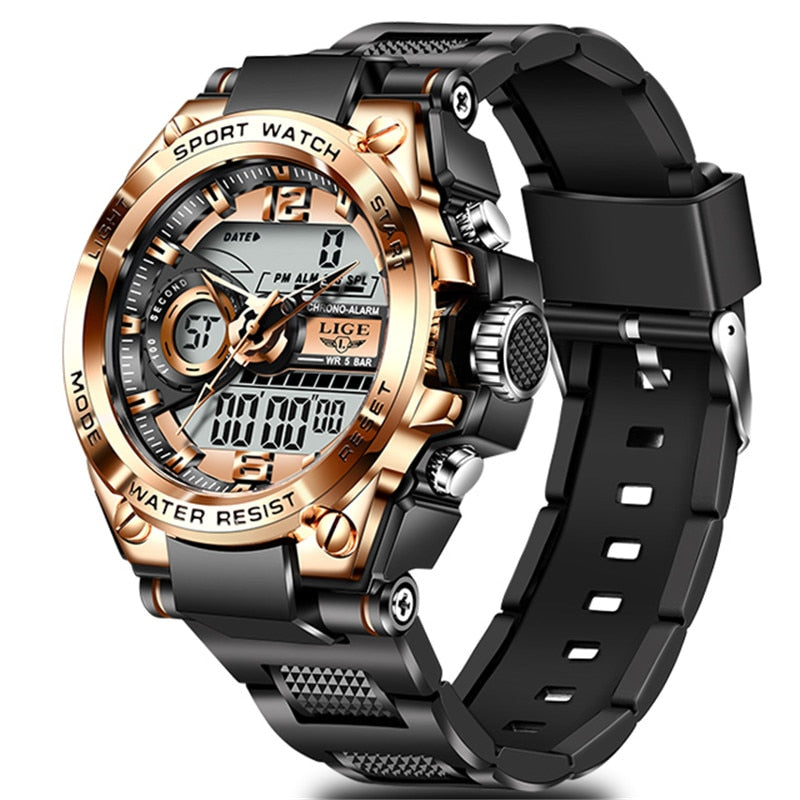 sengpan Men Military Watch Top Brand 50m Waterproof Wristwatch LED Alarm Clock Sport Watch Male relogios masculino Sport Watch Men