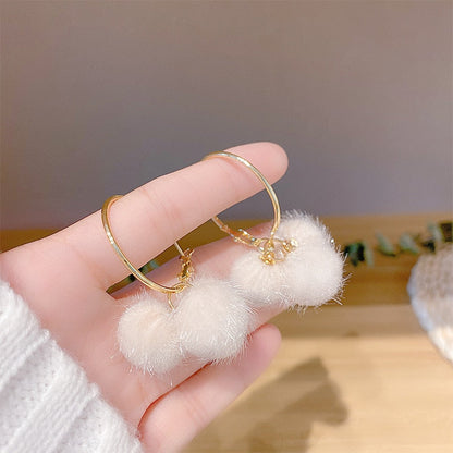 sengpan A Two Wear Pearl Earrings In South Korea Fashion All-match Temperament High Sense Earrings Women In New Tide Earrings Women