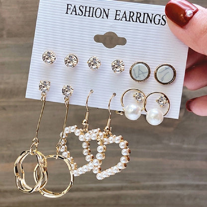 sengpan christmas gift ideas valentines day gifts for her Fashion Vintage Butterfly Earring Set For Women Girls elephant Snake Heart Jewelry Circle Pearl Long Dangle Earrings