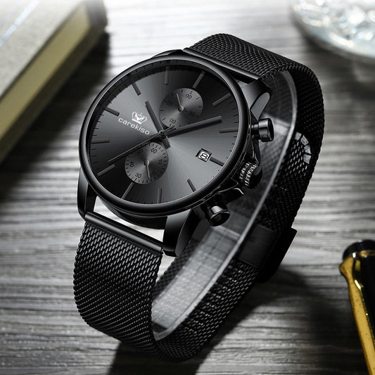 sengpan father's day gifts  Fashion Mens Watches Top Brand Luxury Quartz Watch Men Casual Slim Mesh Steel Waterproof Sport Watch Relogio Masculino