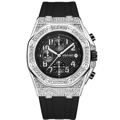 sengpan Christmas wishlist Mens Watches Top Brand Luxury Chronograph Watch Men Diamond Military Sport Wristwatch Male Clock Hip Hop Reloj Hombre