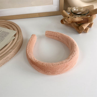 sengpan New Fashion Cute Female Bezel Head Sponge Headband for Women Girls Solid Thick Hair Hoop Hairband Plush Headbands