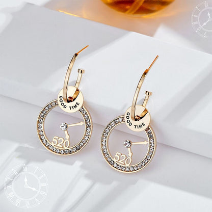 sengpan new high grade sense zircon flower tassel earrings South Korean temperament fashion web celebrity earrings long stud women