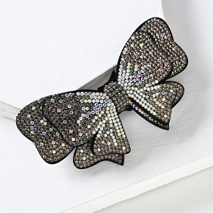 sengpan Barrette for Women Girl Rhinestone Crystal Big Bow Knot Hair Clip Hairpin Geometric Accessories Wholesale