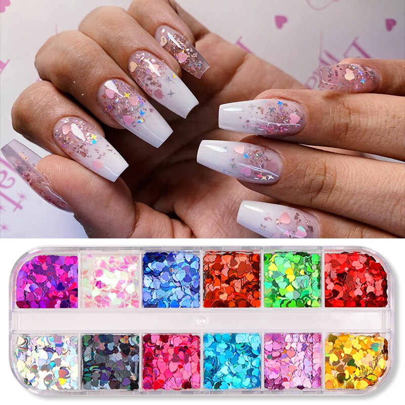 sengpan gifts for girls New 100x4cm Xmas Pattern for Nail Sticker 3D Snowflake Star Laser Glitter Christmas Nail Art Transfer Foils Stickers