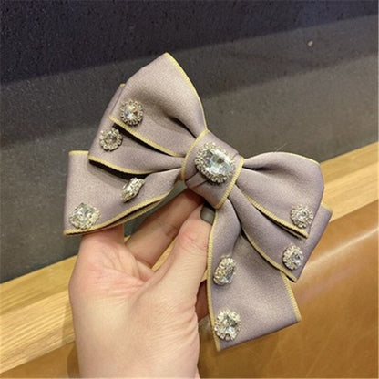 sengpan Barrette For Women Girl Rhinestone Crystal Pearl Big Hair Clip Hairpin Bow Knot Geometric Flower Head Accessories Wholesale