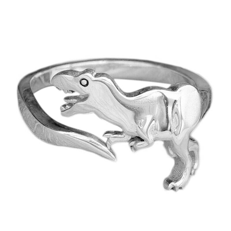 sengpan gifts for women  Cute Mini Dinosaur Couple Rings for Women Men Dinosaur Gothic Ring Attendant Wedding Set Lover Gift Wholesale Bulk