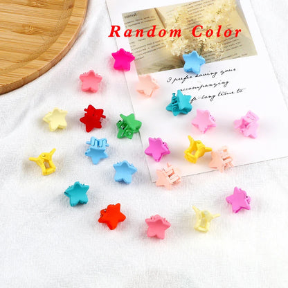 sengpan Children Mini Star Grip Claw Hair Clips Girl Bangs Clamp Hairpins Candy Color Small Barrettes Headdress Hair Styling Accessories