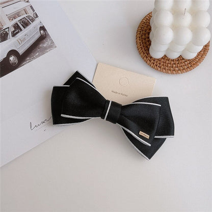 sengpan Barrette for Women Girl Hair Accessories Fashion Fabric Bow Knot Hair Clip Hairpin Tie Elastic Band Wholesale