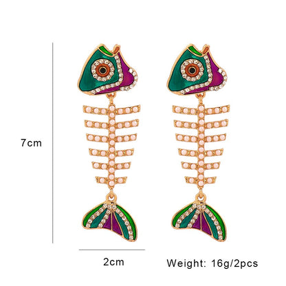 sengpan Christmas wishlist za Pearl Earring For Women Gold Color Crystal Beaded Drop Earrings Trendy Jewelry Statement Earrings Brincos Gift